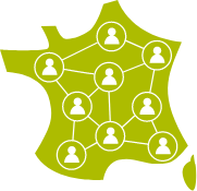 carte de france du réseau initiativ France