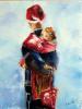 L'enfant et la mère, Huile sur toile