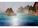 En mer de Chine, Huile sur toile