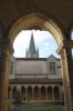 Saint-Emilion - Clocher de l'église monolithe vu du cloître