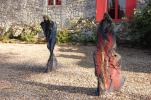 Saint-Emilion - Château de Pressac, statues